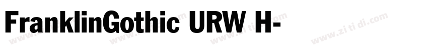 FranklinGothic URW H字体转换